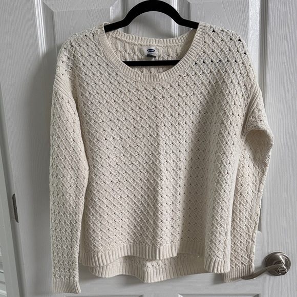 Old Navy Cream Textured Sweater - Picture 2 of 4